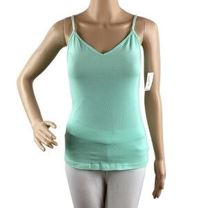 Old Navy V-Neck Cami Tank Top Size S Mint Green